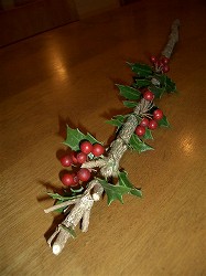 クリスマスの枝